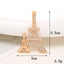 Eiffel Tower Alloy Rhinestone Jewelry Accessories for DIY and Fashion Embellishments