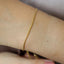 18K Gold Plated Stainless Steel Geometric Figaro Box Twist Chain Bracelet for Women