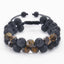 Geometric Natural Stone Lava Beaded Double Layer Bracelet for Men