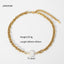 Fashion Gold-plated Stainless Steel Thick Chain Pearl Necklace
