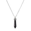 Ethnic Geometric Stainless Steel Natural Stone Crystal Pendant Necklace