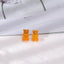 1 Pair Cartoon Bear Resin Rings and Candy Color Bear Stud Earrings for Women