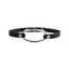 Punk Geometric PU Leather Alloy Choker Necklace for Women