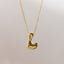 18K Gold Plated Stainless Steel Alphabet Pendant Necklace