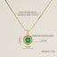 Glam Shiny Heart Shape Zircon Inlay 18K Gold Plated Stainless Steel Layered Pendant Necklace