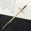 Unisex Chinoiserie Retro Geometric Sword Alloy Hairpin - Modern Ethnic Style Hanfu Headdress