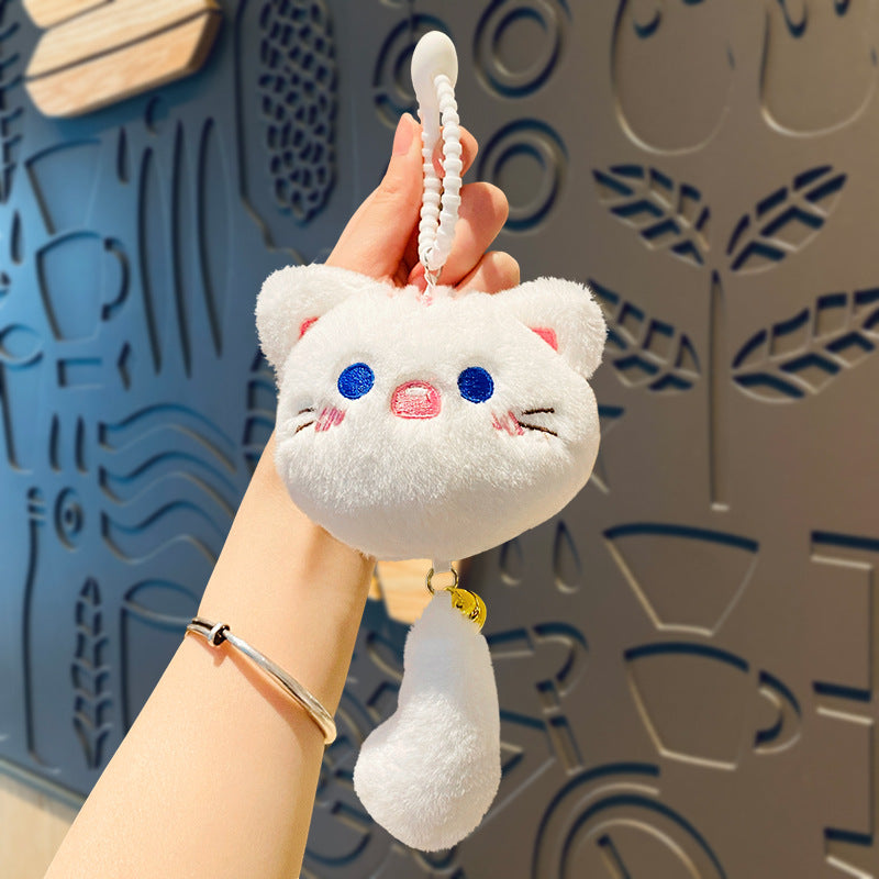 Cartoon Cat Plush Keychain Pendant for Bags and Gifts