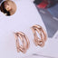 Fashion Sweet Simple Titanium Steel Stud Earrings