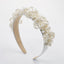 Baroque Rhinestone Pearl Flannel Hairband for Parties and Catwalks