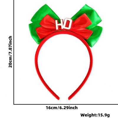 Nordic Modern Classic Bow Knot Antler Elk Christmas Headband for Adults and Kids