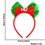 Nordic Modern Classic Bow Knot Antler Elk Christmas Headband for Adults and Kids