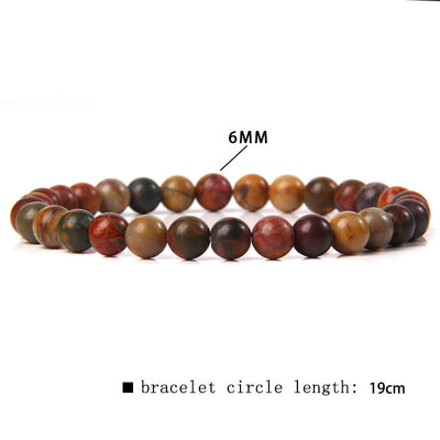 Fashion Natural Stone Crystal Agate Beaded Bracelet for Women