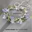 Floral Fabric Hairband Bridal Wedding Photo Shoot Accessory - White