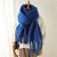 Mohair Scarf Unisex Winter Warm Long Fringe Shawl