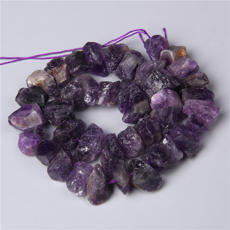 Natural Amethyst Abacus and Round Beads for DIY Jewelry Making Accessories