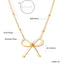 Geometric Gold Plated Stainless Steel Pendant Necklace