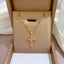 Simple Style Cross Stainless Steel Plating Inlay Zircon 18K Gold Plated Silver Plated Pendant Necklace