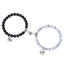 Classic Round Crystal Natural Stone Matching Bracelets Set