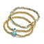 Copper Plated Evil Eye Beaded Bracelet Set