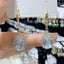 Luxurious Water Droplet Rhinestone Alloy Drop Earrings - Fashion Vintage Style 2022