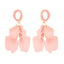 Elegant Petal Zinc Alloy Acrylic Dangle Earrings