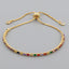 Retro Geometric Copper Zircon Bracelets - Colorful European and American Style Women's Jewelry Collection