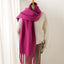 Mohair Scarf Unisex Winter Warm Long Fringe Shawl