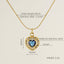 Glam Shiny Heart Shape Zircon Inlay 18K Gold Plated Stainless Steel Layered Pendant Necklace