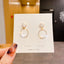 1 Pair Retro Leaf Square Alloy Women'S Earrings