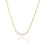 Simple Pearl Titanium Steel Necklace with 18k Gold Plating