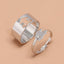 Simple Punk Hollow Universe Planet Adjustable Couple Rings Set