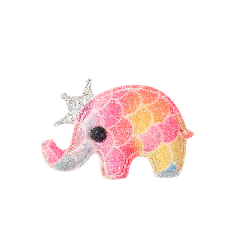 Cute Animal Elephant and Whale Crown Hair Clip for Kids