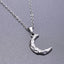 Minimalist Moon Pendant Necklace - 18K Gold Plated Stainless Steel