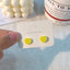 Simple Style Heart Shape Resin Patchwork Women'S Ear Studs