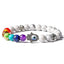 Modern Evil Eye Agate Howlite & Colorful Natural Stone Yoga Bracelet