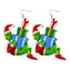 Cartoon Character Grinch Christmas Acrylic Drop Earrings