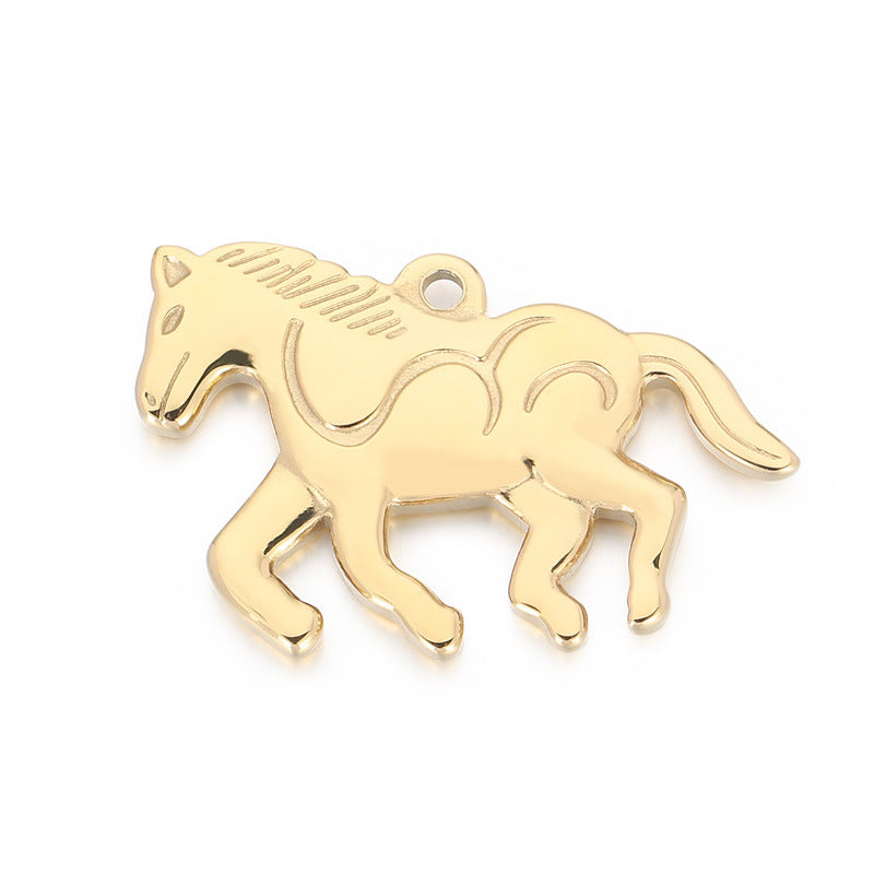 Stainless Steel Horse Pendant Jewelry Accessories for Luggage and Personal Style