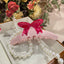 Women's Pink Bow Acetate Hair Claw Clip