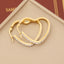 Retro Heart Shape Rhinestone Stainless Steel Earrings