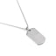 Fashion Military Identity Card Titanium Steel Pendant Necklace