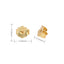 1 Pair 18K Gold Plated Sterling Silver Earring Backs and Clasps