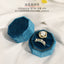 Elegant Solid Color Velvet Jewelry Ring and Earring Storage Box