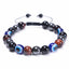 Ethnic Eye Natural Stone & Tiger Eye Beaded Unisex Bracelet