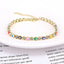 European Fashion Copper Chain Zircon Evil Eye Bracelet