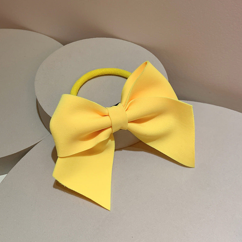 Women's Handmade Bow Knot Hair Clip and Tie - Colorful Korean Style Hair Accessory