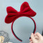 Red Big Bow Headband - Sweet Korean Style Hair Accessory