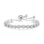 Fashion Geometric Zircon Tennis Bracelet Adjustable Crystal Jewelry