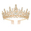 Women's Elegant Rhinestone Alloy Crown Bridal Headgear for Weddings and Parties