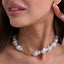 Simple Baroque Pearl Resin Necklace with OT Clasp