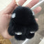 Simple Rabbit Fur Plush Keychain Accessory